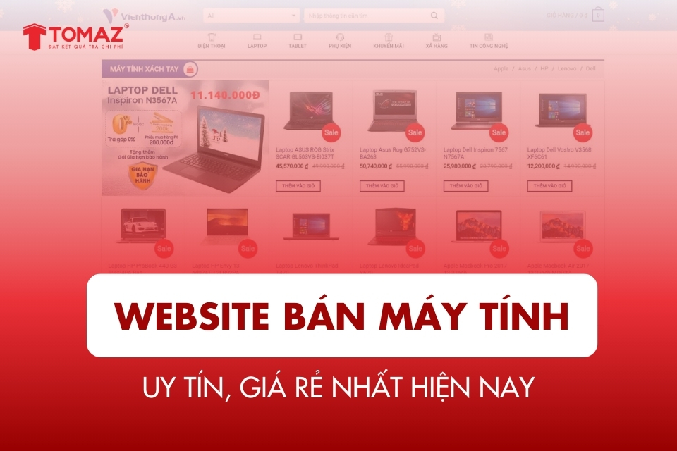 Thiết kế Website bán máy tính uy tín, giá rẻ nhất hiện nay