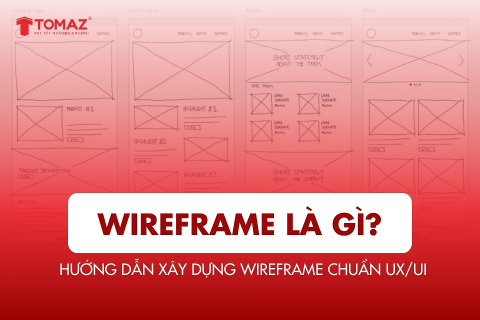 Wireframe là gì? Hướng dẫn xây dựng Wireframe chuẩn UX/UI cho dự án thiết kế