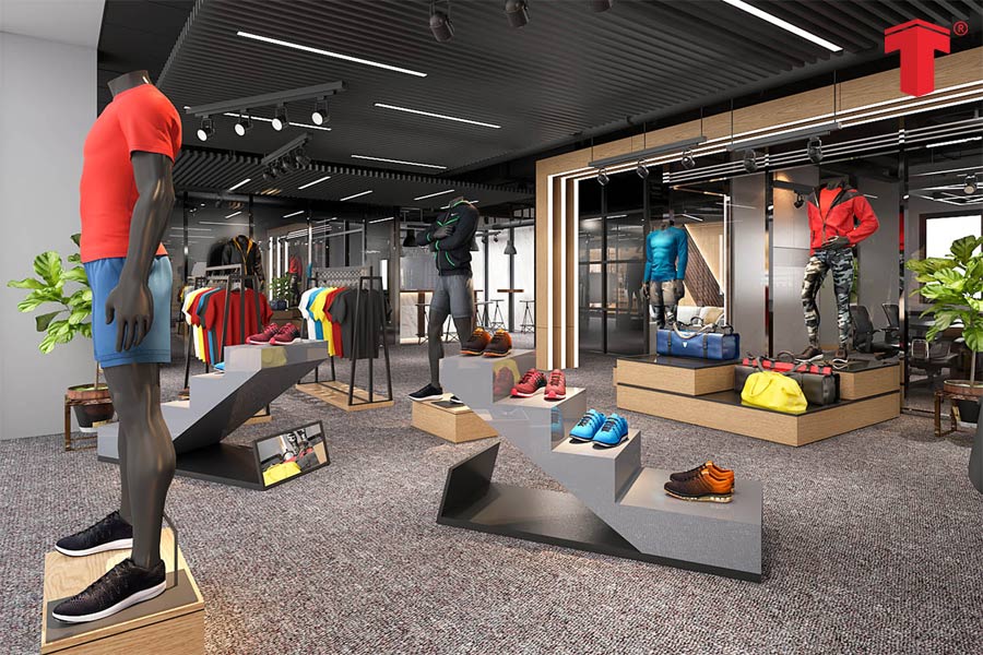 Một trong những cửa hàng bán lẻ trong chuỗi phân phối của Adidas