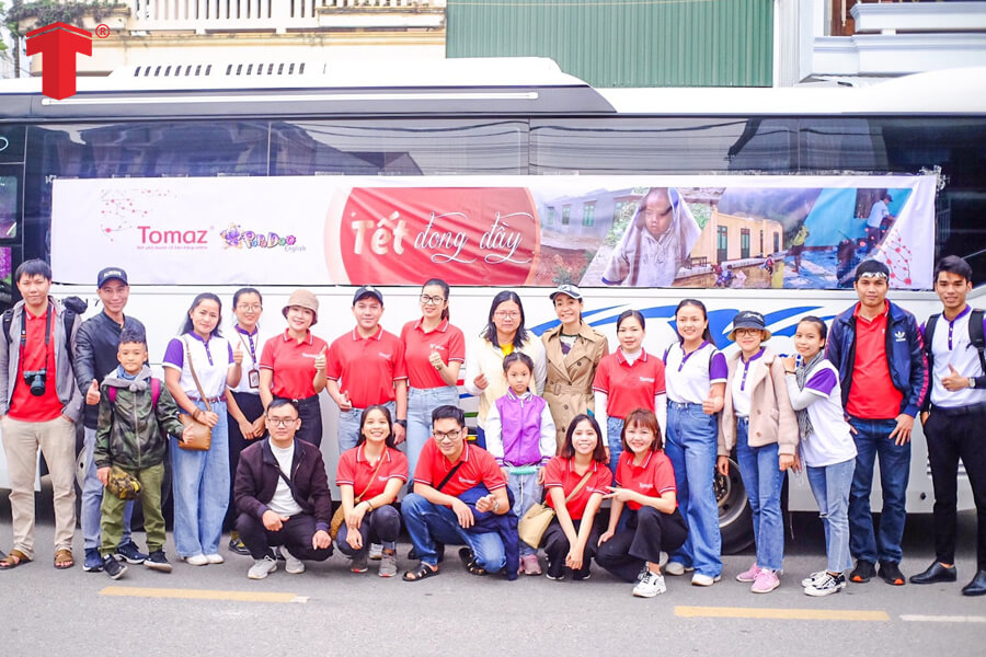 TOMAZ phối hợp tổ chức chương trình TẾT ĐONG ĐẦY tại điểm trường Trà Khương