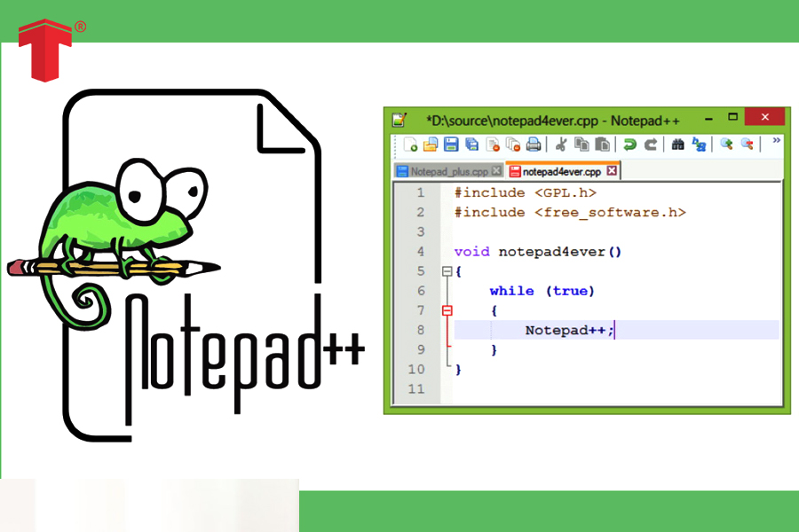 Notepad++ - Phần mềm thiết kế web khá được ưa chuộng hiện nay 