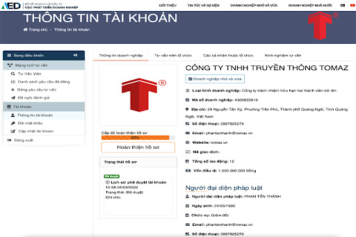 Tài khoản hoạt động chính thức của Công ty TNHH truyền thông TOMAZ