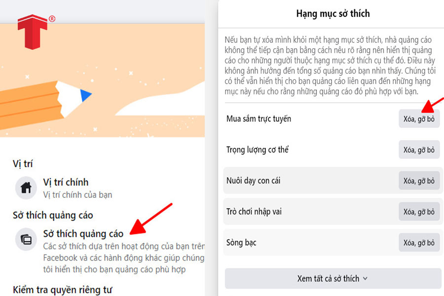 Cách tắt quảng cáo trên facebook