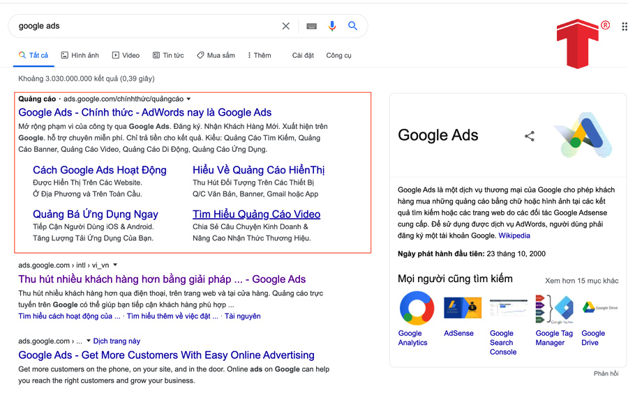 chạy quảng cáo google