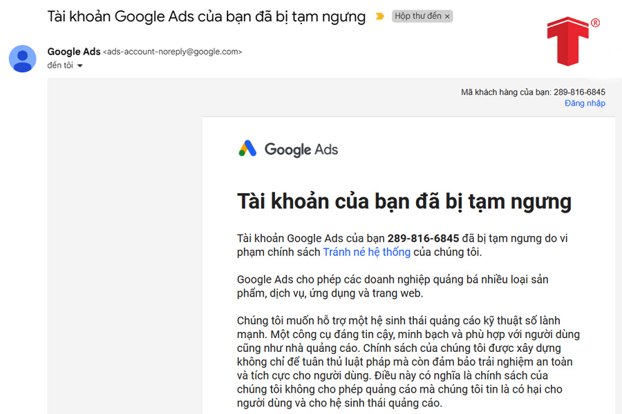 quảng cáo google adwords không hiển thị