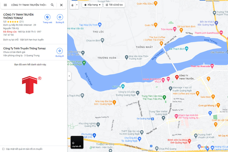 quảng cáo google maps