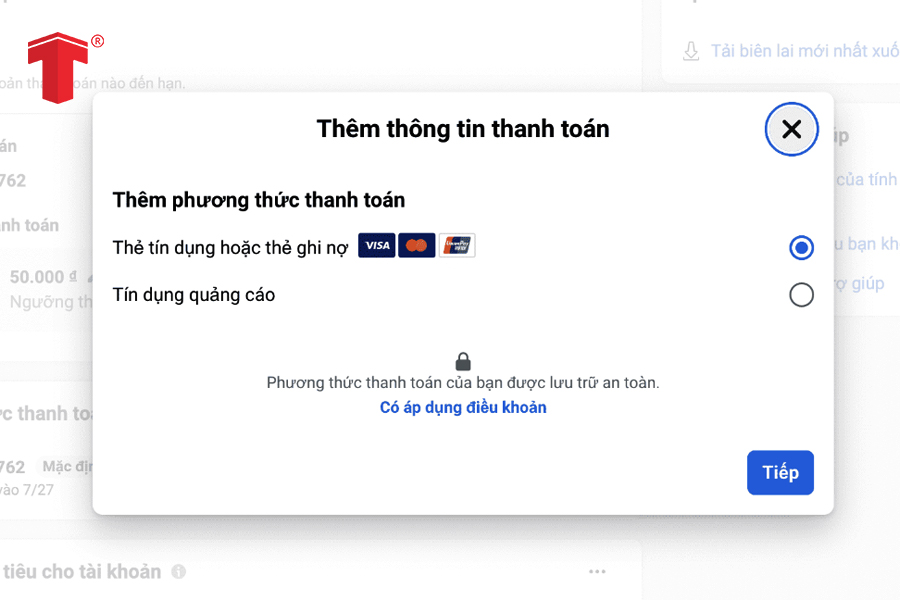 thanh toán tiền quảng cáo facebook