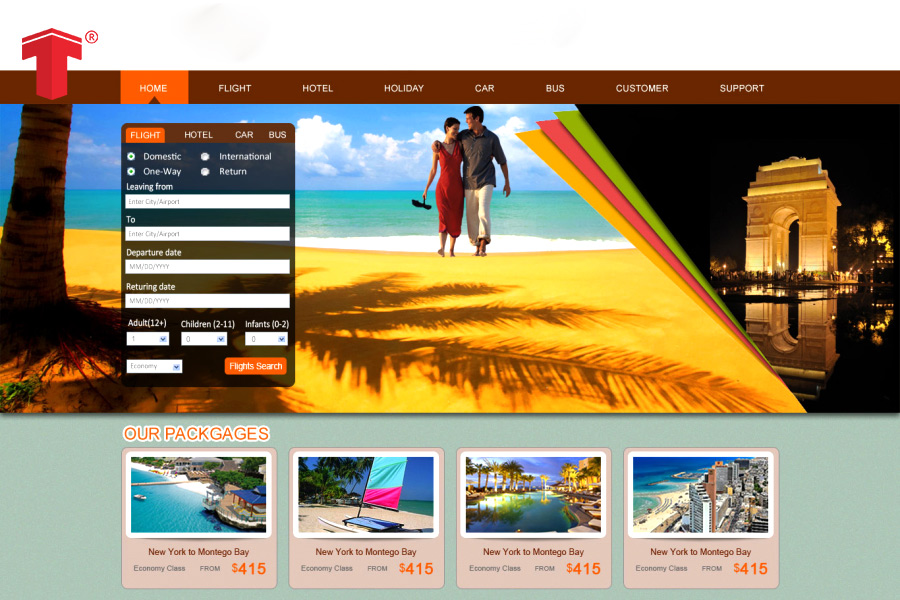 thiết kế website du lịch