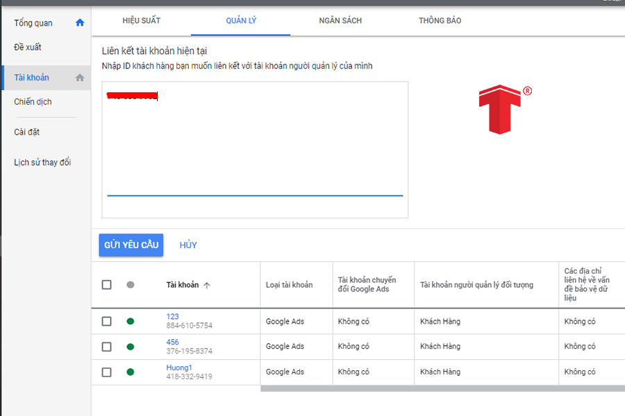 tạo tài khoản quảng cáo google adwords