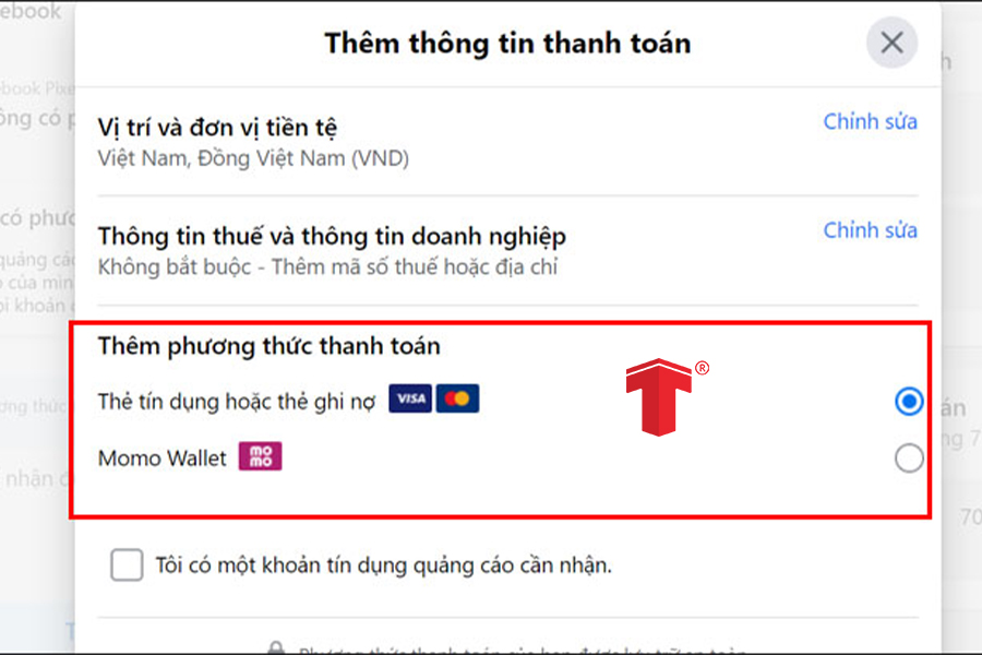 tạo tài khoản quảng cáo facebook
