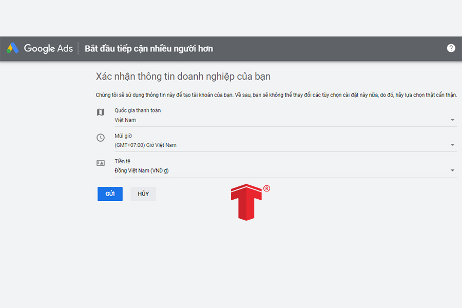 tạo tài khoản quảng cáo google adwords