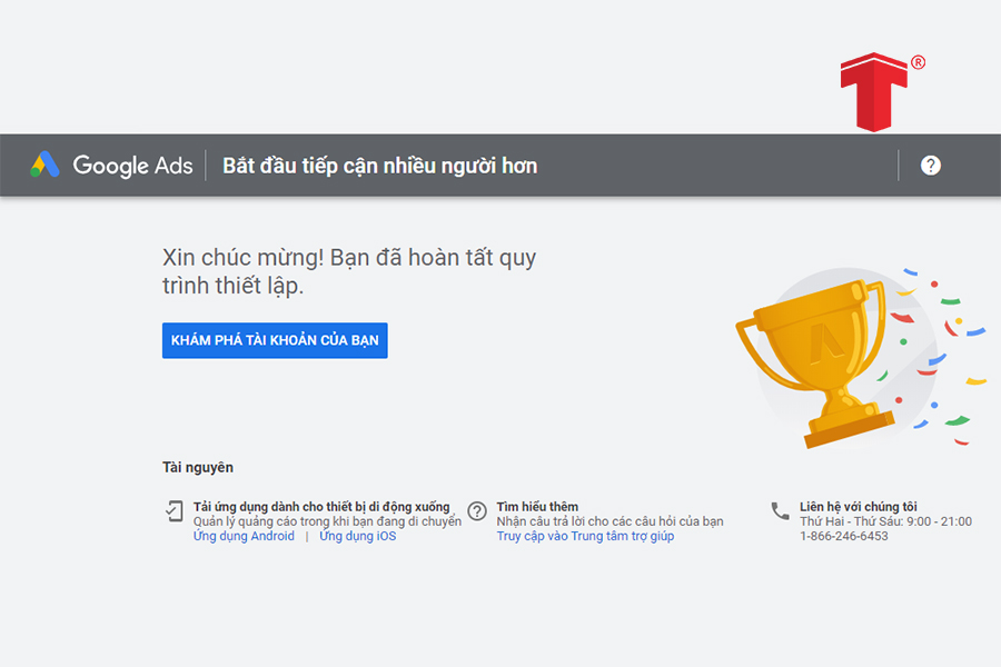 tạo tài khoản quảng cáo google adwords