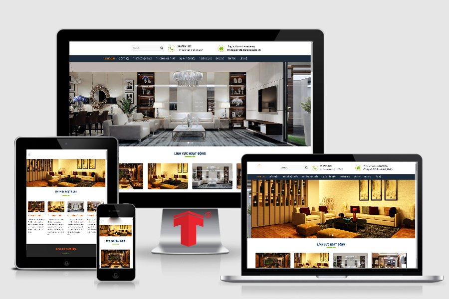 thiết kế web nội thất
