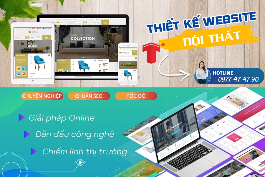 thiết kế web nội thất