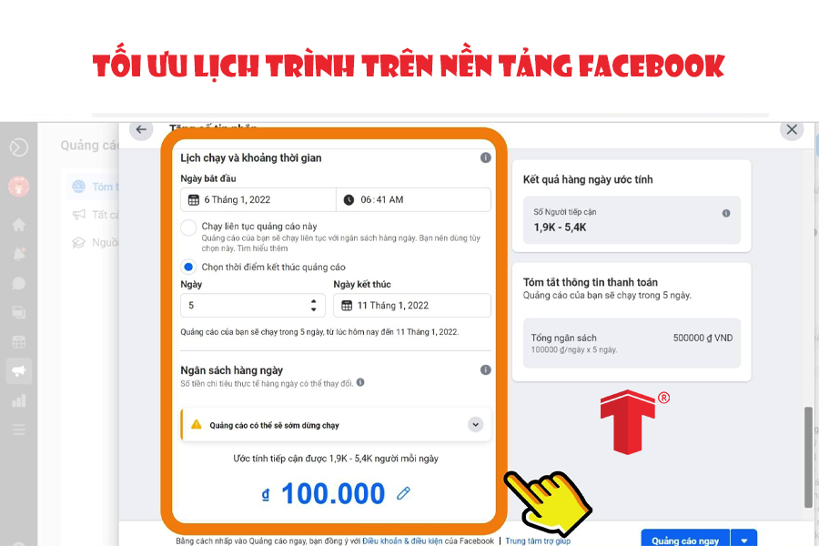 tối ưu quảng cáo facebook