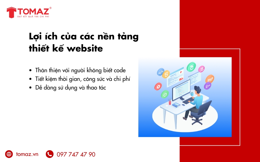 Lợi ích khi sử dụng các nền tảng thiết kế website