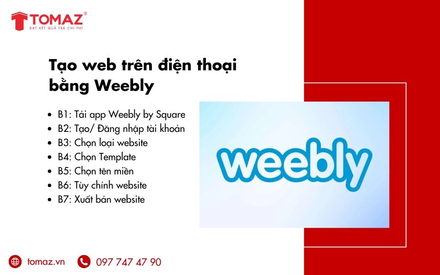 Cách tạo web trên điện thoại bằng Weebly
