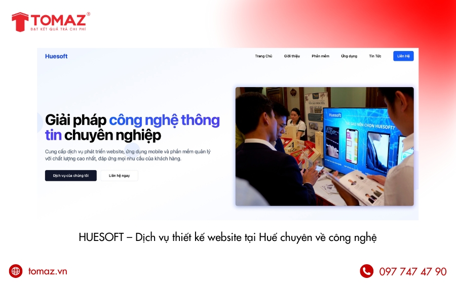 Công ty thiết kế web tại Huế - HUESOFT
