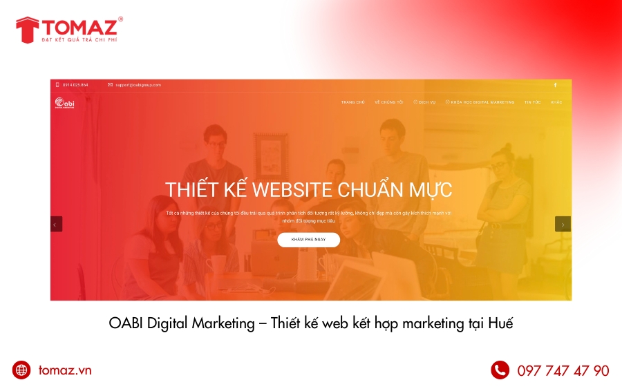 Công ty thiết kế web tại Huế - OABI Digital Marketing