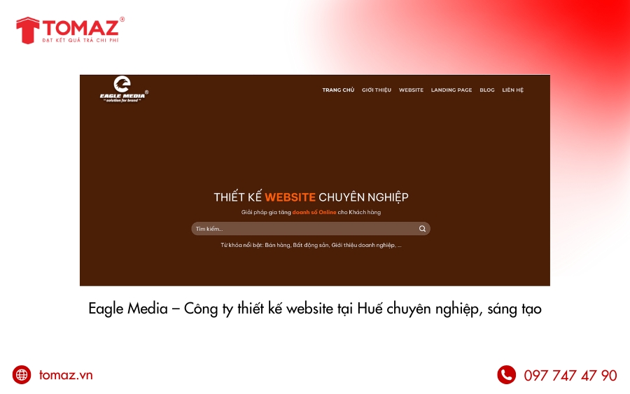 Công ty thiết kế web tại Huế - Eagle Media