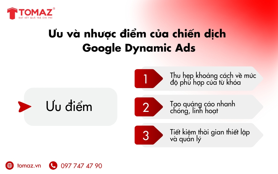 Ưu điểm của chiến dịch quảng cáo Google Dynamic Ads