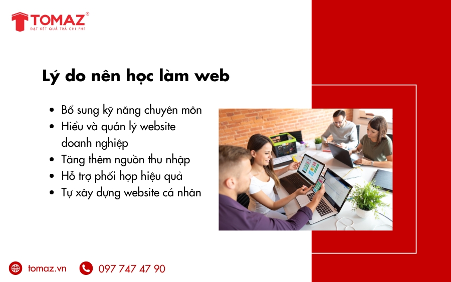 Lý do nên học làm web ngay hôm nay