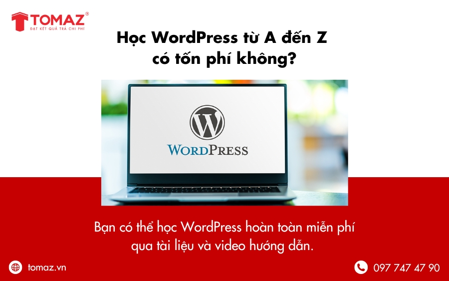 Học WordPress từ A đến Z có tốn phí không?