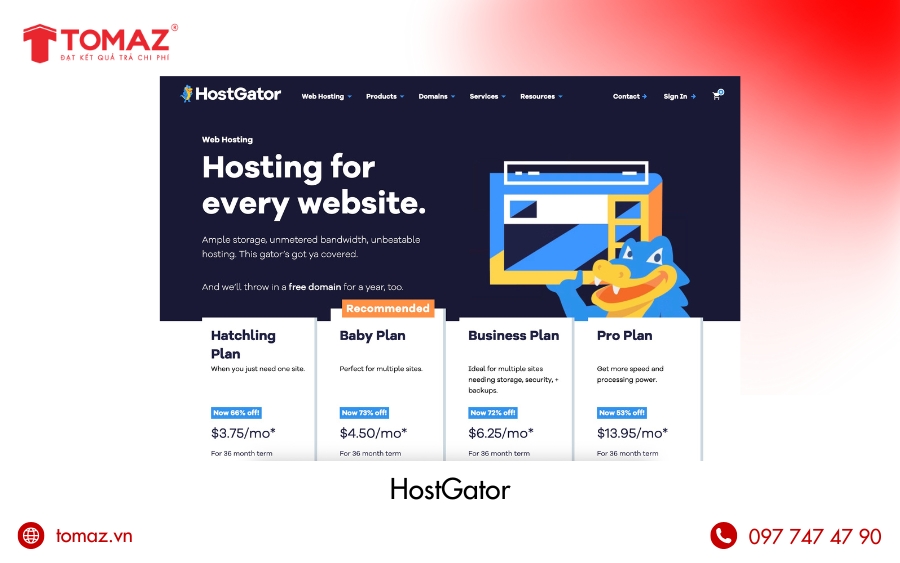 HostGator - Địa chỉ mua hosting uy tín hàng đầu Việt Nam