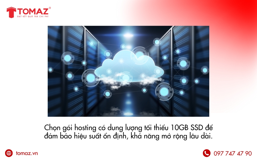 Tiêu chí quan trọng khi mua hosting chất lượng - Dung lượng lưu trữ