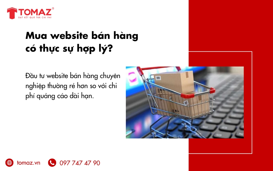Đầu tư mua website bán hàng giúp mang lại doanh thu bền vững