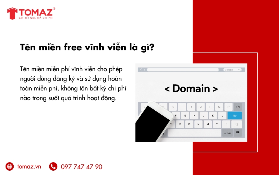 Tên miền free vĩnh viễn cho phép người dùng đăng ký và sử dụng hoàn toàn miễn phí