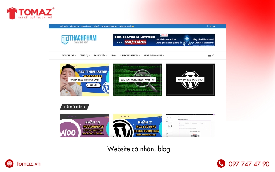 Website cá nhân, blog