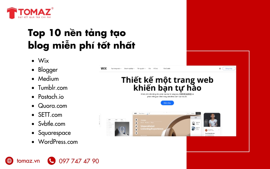 Top 10 nền tảng tạo blog miễn phí tốt nhất hiện nay