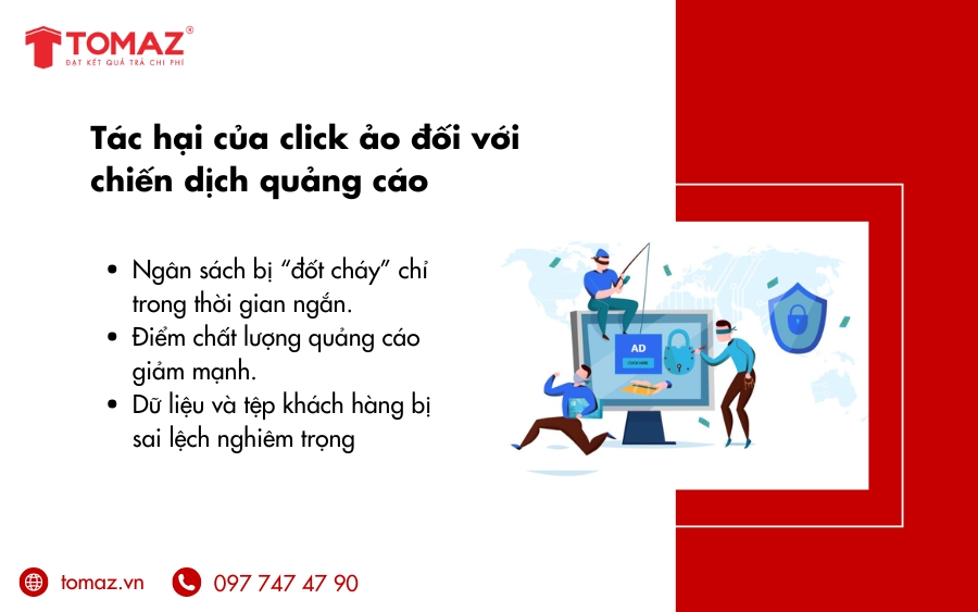 Tác hại nghiêm trọng của click ảo đối với chiến dịch quảng cáo