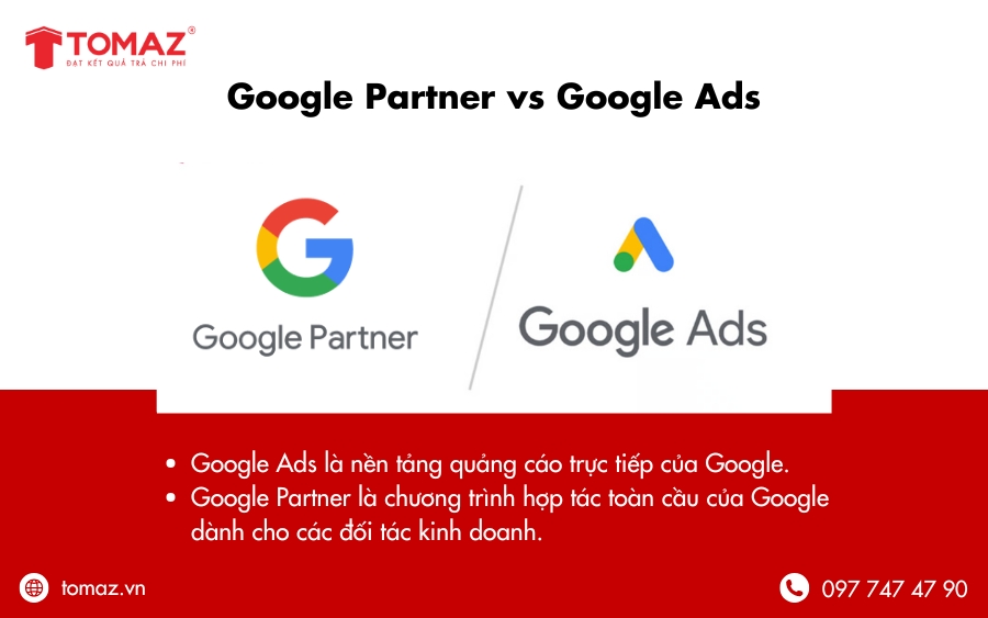 Sự khác nhau giữa Google Ads và Google Partner là gì?