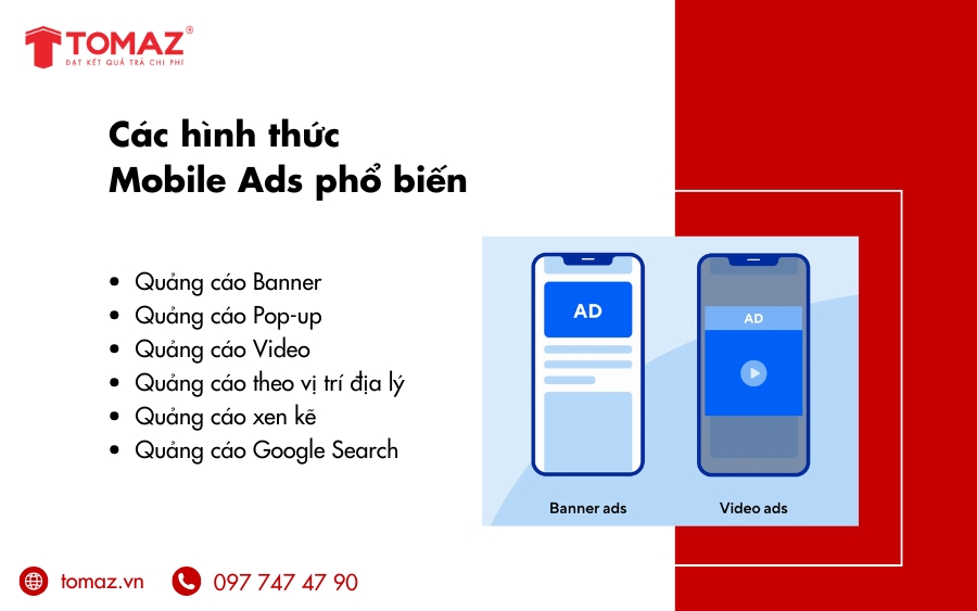 Các hình thức Mobile Ads phổ biến nhất hiện nay