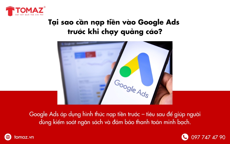 Tại Sao Cần Nạp Tiền Vào Google Ads Trước Khi Chạy Quảng Cáo?