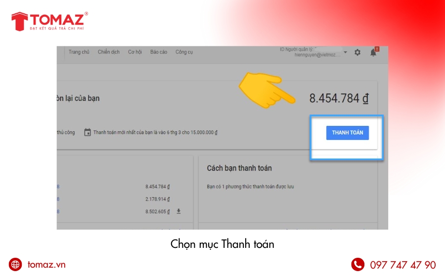 Hướng Dẫn Nạp Tiền Vào Google Ads