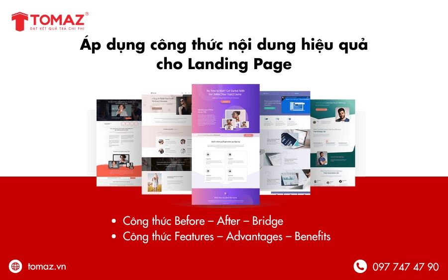 Áp dụng công thức nội dung hiệu quả cho Landing Page