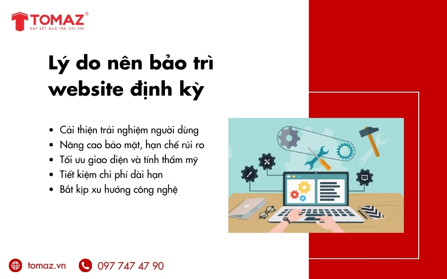 Lý do bạn nên thực hiện bảo trì website định kỳ
