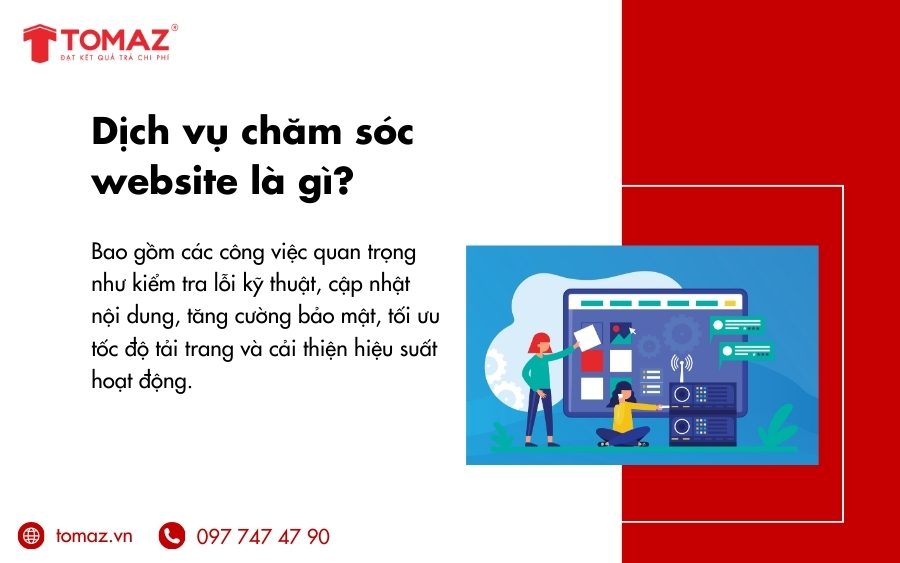 Dịch vụ chăm sóc website là gì?