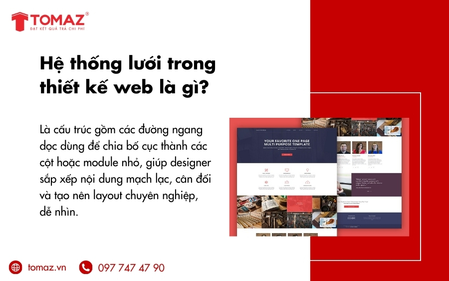 Hệ thống lưới trong thiết kế web là gì?