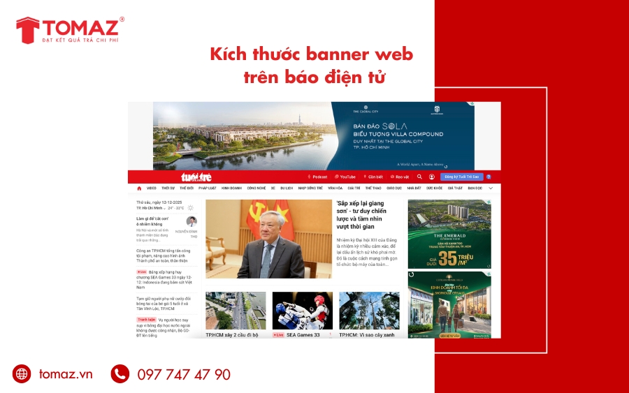 Kích thước ảnh web trên báo điện tử