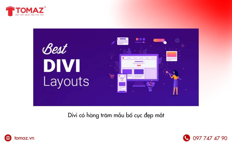 Mẫu giao diện website bán hàng WordPress đẹp - Divi