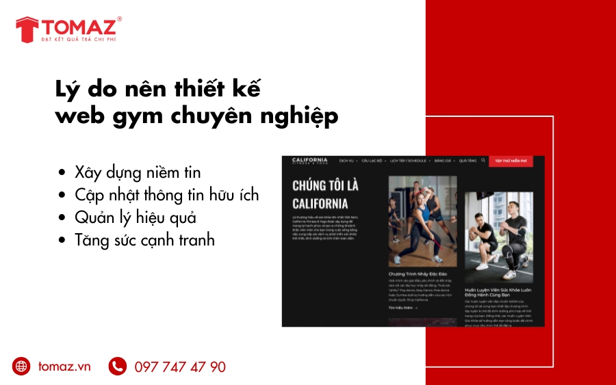 Lý do nên đầu tư thiết kế web gym chuyên nghiệp