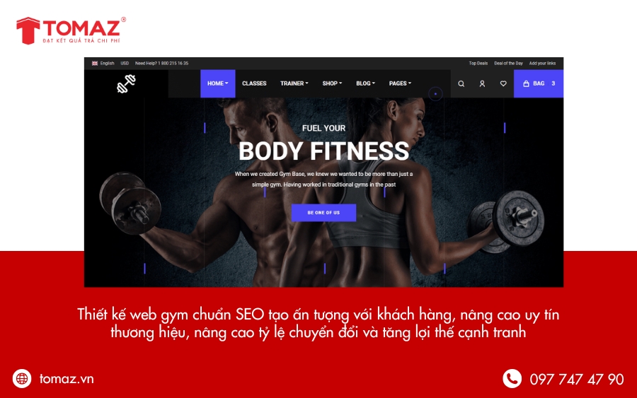 Lợi ích khi thiết kế web gym chuẩn SEO