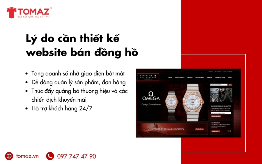 Lý do nên thiết kế website bán đồng hồ chuyên nghiệp