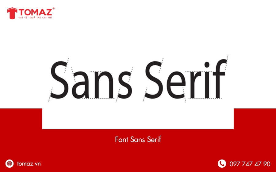 Các loại font phổ biến hiện nay - Sans Serif