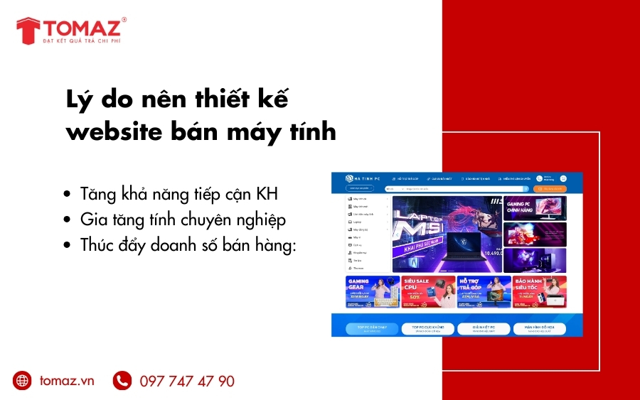  Lý do nên thiết kế website bán máy tính ngay hôm nay