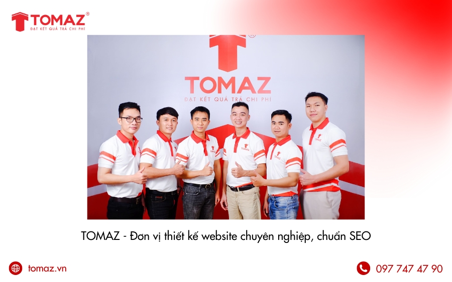 Dịch vụ thiết kế website bán máy tính chuyên nghiệp tại Tomaz